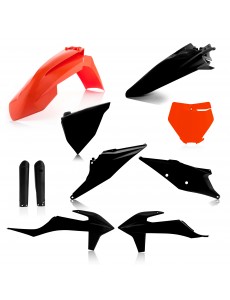 KIT PLÁSTICOS COMPLETO ACERBIS KTM SX / SX-F 2019 - 2020 PRETO / LARANJA